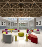 Modern Yellow Lightweight Round Coffee Table