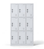 九門鋼製更衣儲物櫃 9-Door Steel Locker Cabinet
