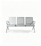現代灰色鋼架帶扶手排椅 Modern Grey Steel Waiting Chair