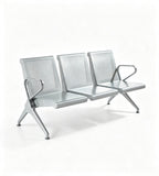 現代灰色鋼架帶扶手排椅 Modern Grey Steel Waiting Chair