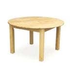 簡約原木色實木圓形幼稚園枱 Simple Solid Wood Round Kindergarten Table