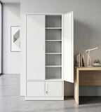 Minimalist White Steel File Cabinet