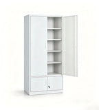 Minimalist White Steel File Cabinet