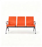 Modern Orange PU Armrest Waiting Chair