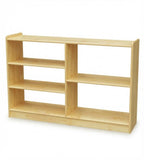 簡約原木色實木多格玩具儲物櫃 Minimalist Solid Wood Toy Storage Cabinet