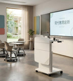 雅白氣動升降講台	White Pneumatic Height-Adjustable Podium