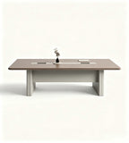 雙色簡約會議桌 Dual-Tone Minimalist Conference Table