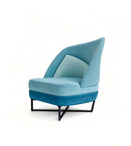 現代藍色PU皮單座位梳化 Modern Blue PU Single Sofa