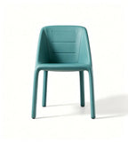 Elegant Horizontal-Stripe Lounge Chair