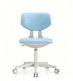 Comfortable and Practical Light Blue Fabric Adjustable Office Chair with Wheels