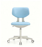 舒適實用淺藍色布藝可升降帶轆辦公椅 Light Blue Fabric Adjustable Office Chair