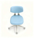 Comfortable and Practical Light Blue Fabric Adjustable Office Chair with Wheels