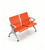 Modern Orange PU Armrest Waiting Chair