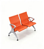 現代橙色PU皮帶扶手排椅 Modern Orange PU Waiting Chair