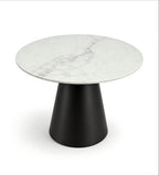 Modern White Sintered Stone Round Dining Table