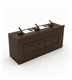 商務深木色防火板主席台 Business Dark Wood Rostrum
