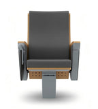 現代實木鋁合金帶寫字板禮堂椅 Modern Wood & Aluminum Auditorium Chair