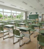 鏤空板架升降學生桌 Slotted-Panel Adjustable Student Desk