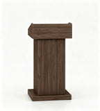 現代深木色防火板講台 Modern Dark Wood Podium