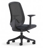 簡約黑框網背帶轆辦公椅 Minimalist Black Frame Mesh Office Chair