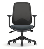簡約黑框網背帶轆辦公椅 Minimalist Black Frame Mesh Office Chair