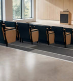 Practical PU Leather Auditorium Chair with Tablet