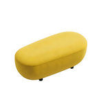 Modern Creative Yellow Fabric Oval Sofa
