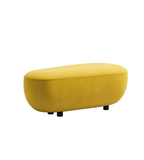 Modern Creative Yellow Fabric Oval Sofa