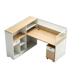 Multifunctional office desk with a screen