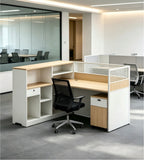 Multifunctional office desk with a screen