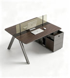 現代屏風式商務員工桌	Modern Privacy-Screen Business Workstation