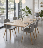 Minimalist Wood Rectangle Dining Table