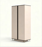 Modern Luxury Beige Tall 2-Door Filing Cabinet