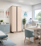 Modern Luxury Beige Tall 2-Door Filing Cabinet