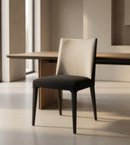 現代雙色布藝無扶手休閒椅 Modern Fabric Leisure Chair