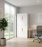 雙層對開門鋼製文件櫃	Two-Tier Steel Swing-Door Filing Cabinet