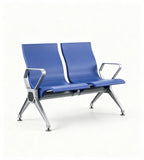 現代藍色PU皮帶扶手排椅 Modern Blue PU Waiting Chair