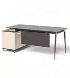 米色輕奢多功能收納工作台 Beige luxury multifunctional storage workbench