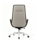 米色深殼雙色五星腳大班椅 Beige and Dark Shell Two-Tone Five-Star Base Executive Chair