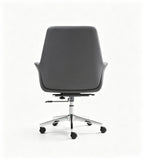 商務黑色西皮可升降帶轆會議椅 Business Black PU Leather Adjustable Conference Chair