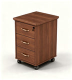 胡桃木三層活動櫃	Walnut 3-Drawer Mobile Pedestal