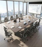Dual-Tone Minimalist Conference Table