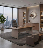 Minimalist Panel-Style Executive Desk