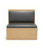 現代簡約風無紋卡座 Modern Minimalist Flat-Back Booth