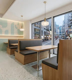 Modern Minimalist Flat-Back Booth