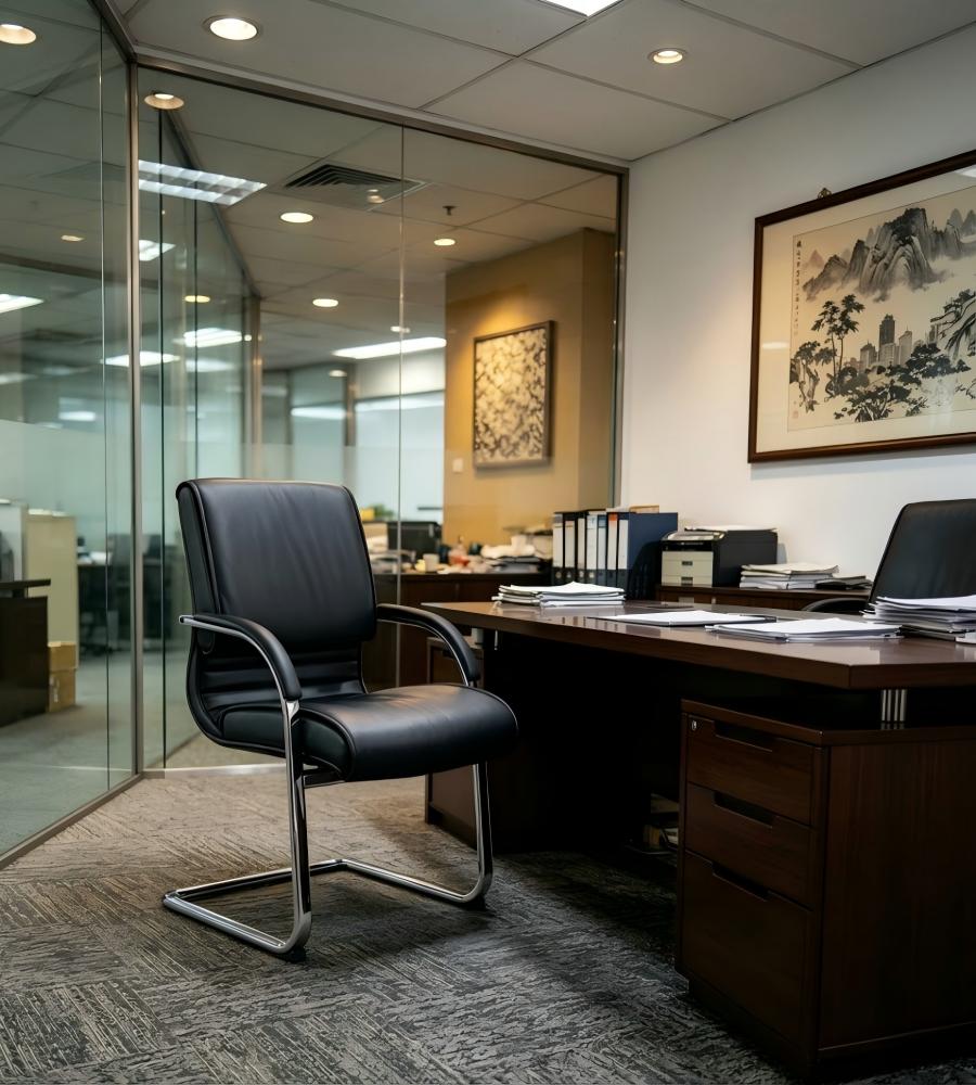 弓形腳固定西皮大班椅 Cantilever Base Faux Leather Executive Chair