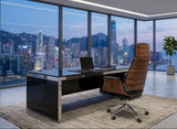 雙色曲木扶手大班椅 Two-Tone Bentwood Executive Chair with Armrests   -GA1249-1