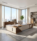 斜切工藝老闆台 Beveled Edge Executive Desk