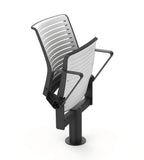 Modern Aluminum Auditorium Chair with Armrests and Independent Legs
