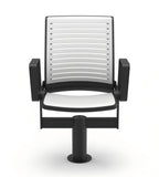 Modern Aluminum Auditorium Chair with Armrests and Independent Legs